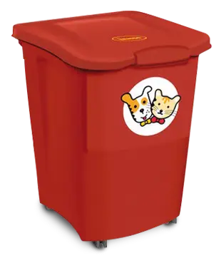 [50283F] Conteneur à roulettes (38L soit 15 Kg de croquettes)